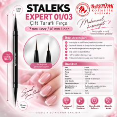 STALEKS EXPERT 01/03 Çift Taraflı Fırça - 7 mm Liner / 10 mm Liner