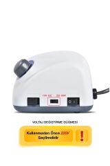 STRONG 210 ELEKTRİKLİ FREZE TÖRPÜ MAKİNESİ 65 W ve 6'LI SERAMİK ve RUS FREZE SETİ NO 4