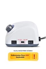 STRONG 210 ELEKTRİKLİ FREZE TÖRPÜ MAKİNESİ 65 W ve 6'LI SERAMİK ve RUS FREZE SETİ NO 5