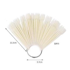 Adanil Kalıcı Oje Halka Oval Tırnak Kartela 50'li Kemik