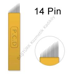 10 Adet Pcd 0.25mm Kalınlık Kalıcı Makyaj Microblading Iğnesi 14F