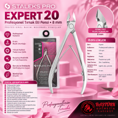 STALEKS EXPERT 20 Profesyonel Tırnak Eti Pensi - 8 mm