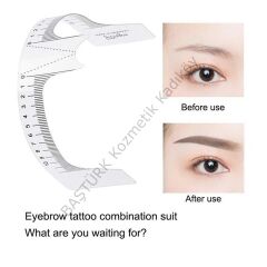 Adanil Microblading Kalıcı Makyaj Plastik Kaş Ölçüm Cetveli