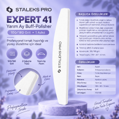 STALEKS EXPERT 41 Yarım Ay Buff-Polisher - 100/180 Grit (1 adet)