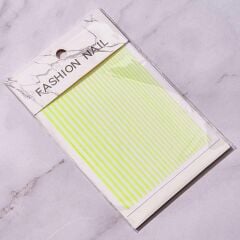 AVyu Nail Art Kendinden Yapışkanlı Şerit Sticker Lime Sarı Yeşil