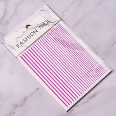 AVyu Nail Art Kendinden Yapışkanlı Şerit Sticker Gülpembe