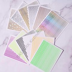 Adanil Nail Art Kendinden Yapışkanlı Şerit Sticker Gülpembe