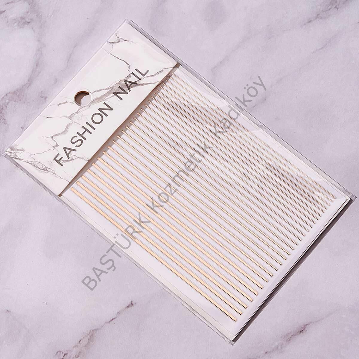 Adanil Nail Art Kendinden Yapışkanlı Şerit Sticker Bronz