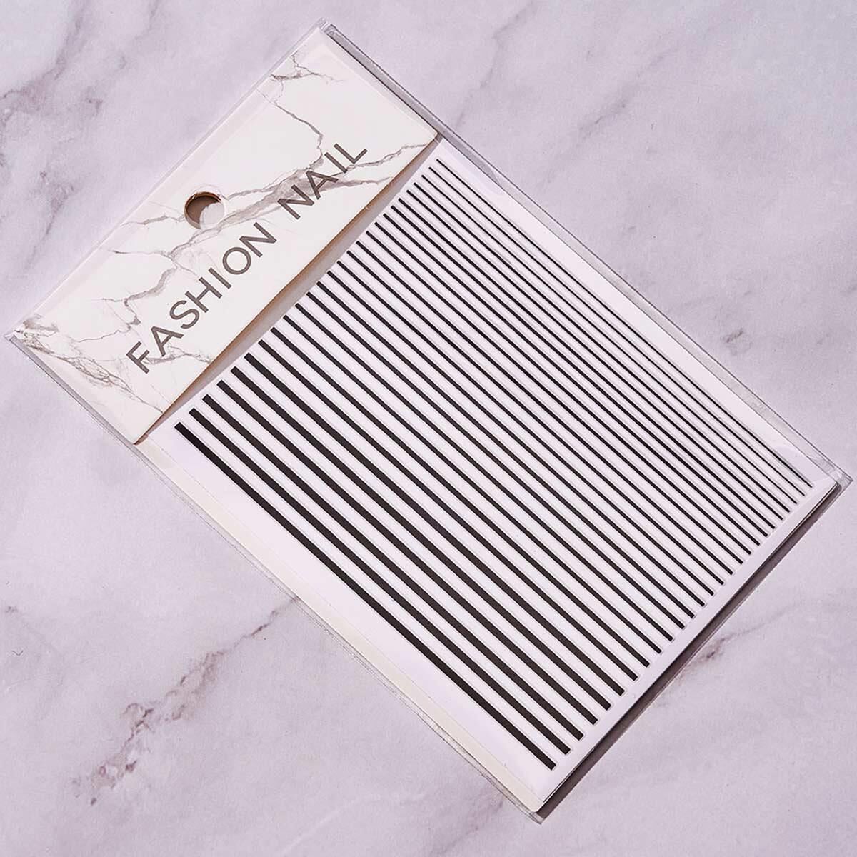 Adanil Nail Art Kendinden Yapışkanlı Şerit Sticker Siyah