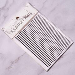 Adanil Nail Art Kendinden Yapışkanlı Şerit Sticker Siyah