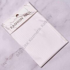 Adanil Nail Art Kendinden Yapışkanlı Şerit Sticker Beyaz
