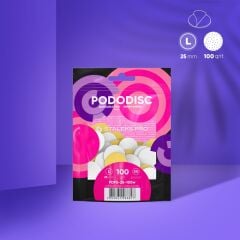 STALEKS PODODISC L Yumuşak Tabanlı Beyaz Zımpara 100 Grit 50 Adet