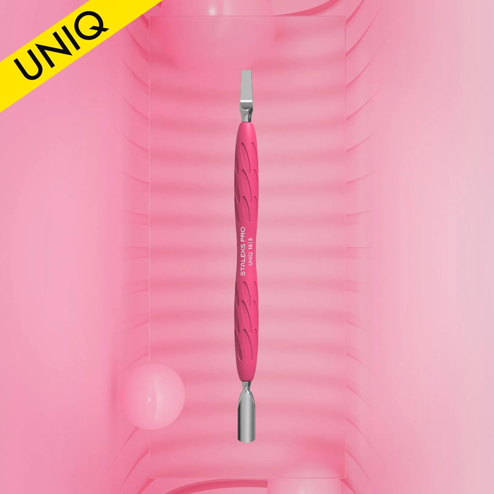 Staleks Uniq Gummy 10 Type 5 Pembe Dar Yuvarlak ve Düz Uçlu Et İtici