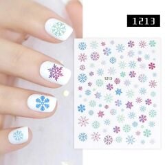 Adanil Buz Kristalleri Kar Taneleri Sticker J0-1213