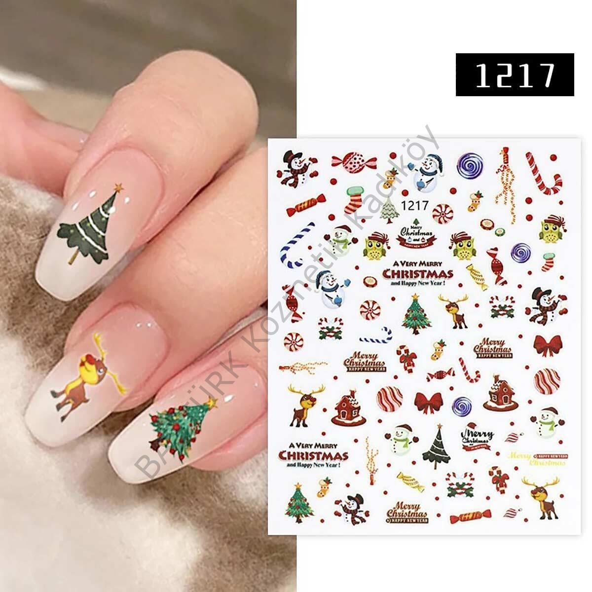 Adanil Kardanadam Çam Ağacı Şeker Sticker J0-1217