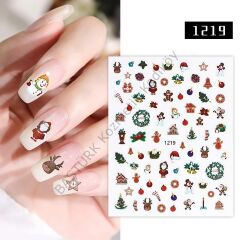Adanil Noel Süsleri Yıldız Kardanadam Sticker J0-1219