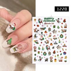 Adanil Noel Balon Yıldız Süsler Sticker J0-1220