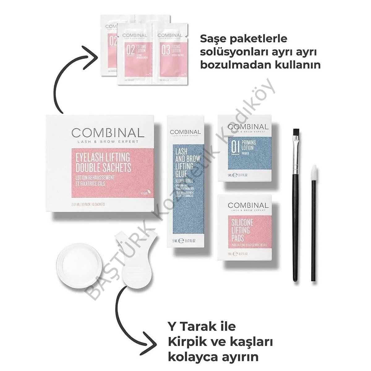 Combinal Kirpik Lifting Seti Orta Boy Set 50 Kullanımlık