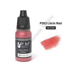 Permanent Makeup Litchi Meyve Kırmızısı Kalıcı Makyaj Pigmenti PM 203 Litchi Red