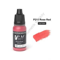 Permanent Makeup Gül Kırmızı Kalıcı Makyaj Pigmenti PM 211 Rose Red