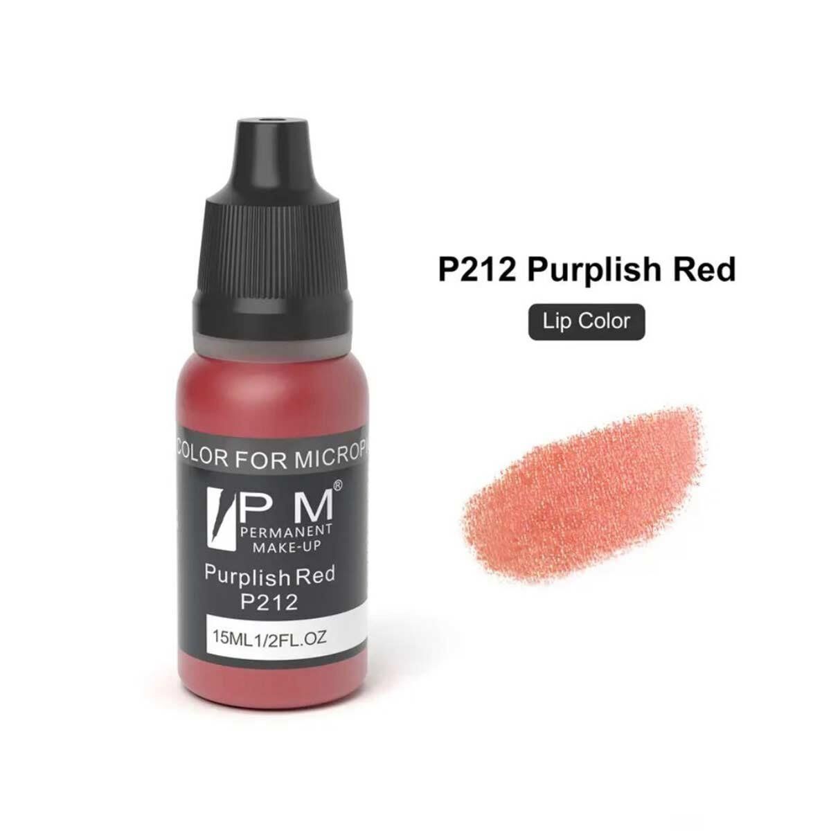 Permanent Makeup Morumsu Kırmızı Kalıcı Makyaj Pigmenti PM 212 Purplish Red