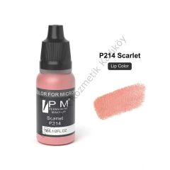 Permanent Makeup Kırmızı Alt Tonlu Nude Kalıcı Makyaj Pigmenti PM 214 Scarlet