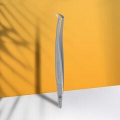 Staleks Expert 44 Type 12 Nano Çentikli 65 Derece L Uçlu Kirpik Cımbızı