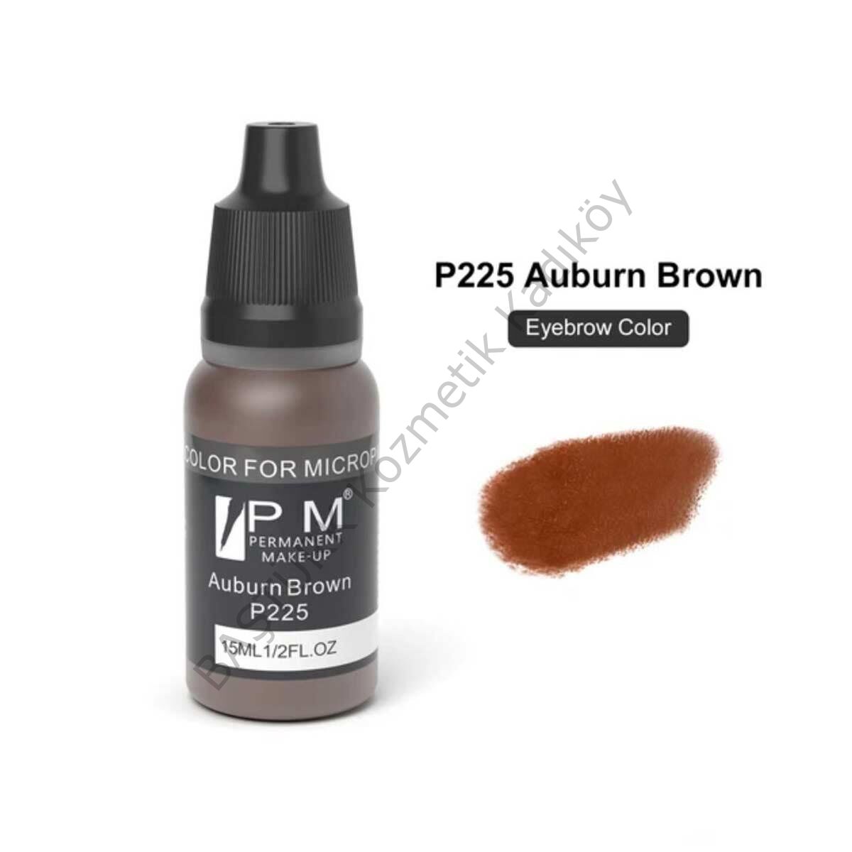 Permanent Makeup Kumral Kahverengi Kalıcı Makyaj Pigmenti PM 225 Auburn Brown