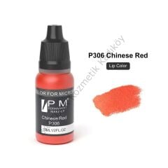 Permanent Makeup Çin Kırmızısı Kalıcı Makyaj Pigmenti PM 306 Chinese Red