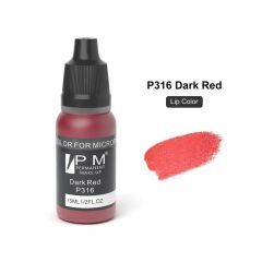 Permanent Makeup Koyu Kırmızı Kalıcı Makyaj Pigmenti PM 316 Dark Red