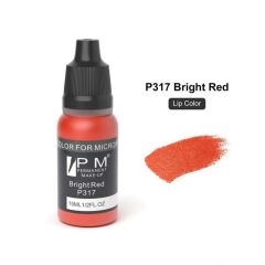 Permanent Makeup Parlak Koyu Kırmızı Kalıcı Makyaj Pigmenti PM 317 Bright Red