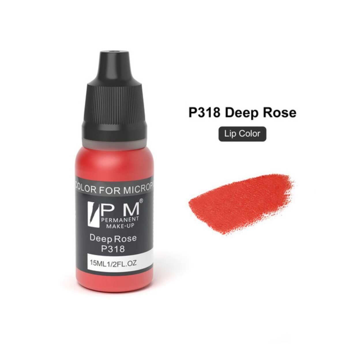 Permanent Makeup Derin Koyu Gül Kırmızısı Kalıcı Makyaj Pigmenti PM 318 Deep Rose