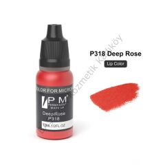 Permanent Makeup Derin Koyu Gül Kırmızısı Kalıcı Makyaj Pigmenti PM 318 Deep Rose
