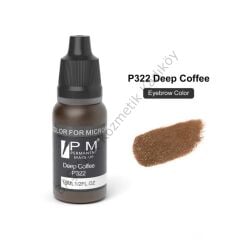 Permanent Makeup Derin Kahverengi Kalıcı Makyaj Pigmenti PM 322 Deep Coffee