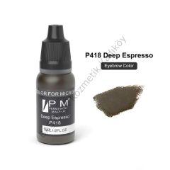 Permanent Makeup Derin Ekspreso Kahverengi Kalıcı Makyaj Pigmenti PM 418 Deep Espresso