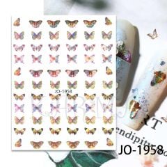 AVyu 4 Farklı Kelebek Sticker J0-1958