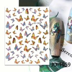 AVyu Küçüklü Büyüklü Kelebek Sticker J0-1959