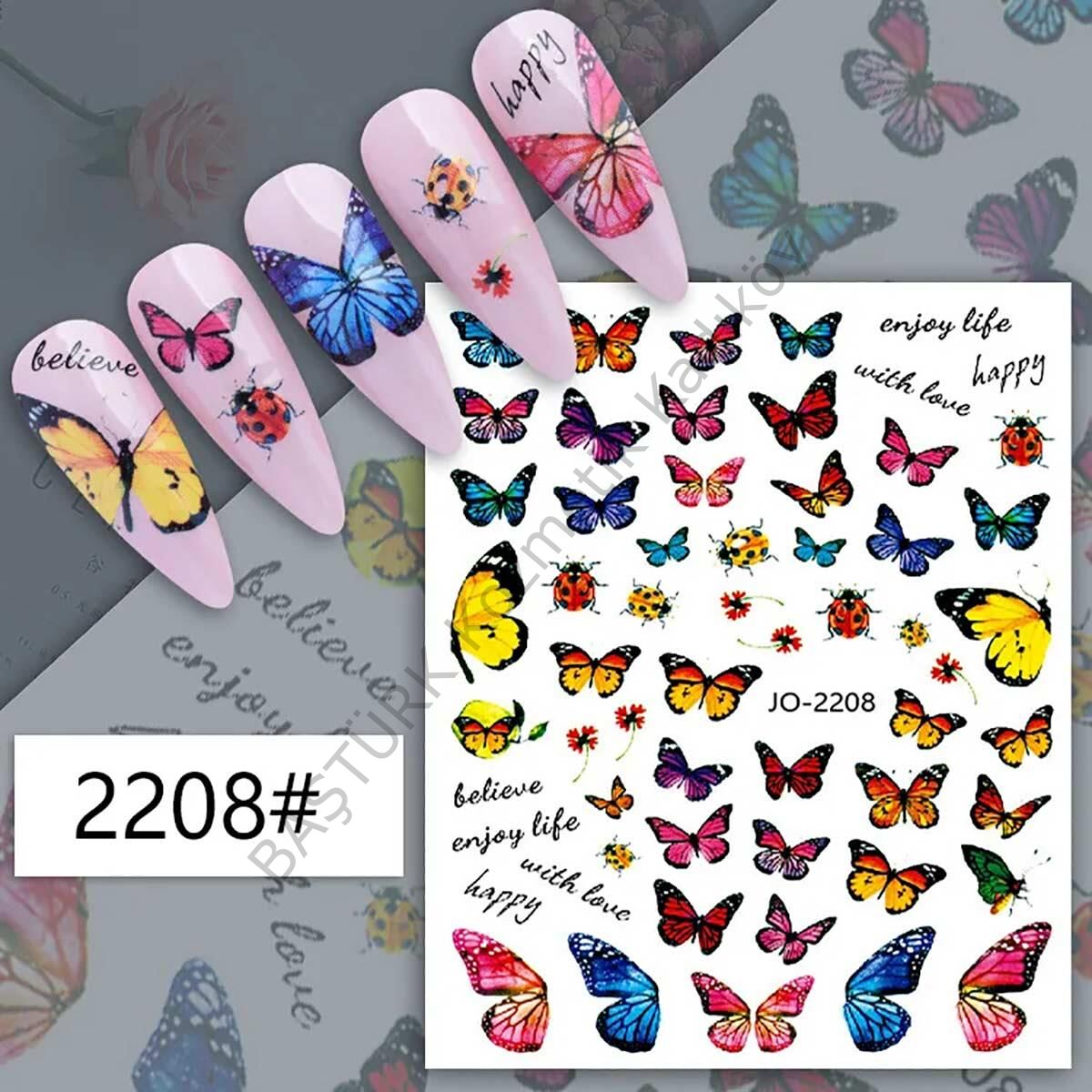 Adanil Kelebek Uğur Böceği Sticker J0-2208
