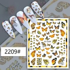 AVyu Kelebek Jaguar Desenli Sticker J0-2209
