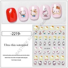Adanil Tavşan ve Elbiseli Hello Kitty Sticker J0-2219