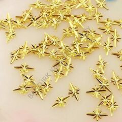 Kutup Yıldızı Altın Renk 50 Adet Kutup Yıldızı Tırnak Süsleme Nail Art