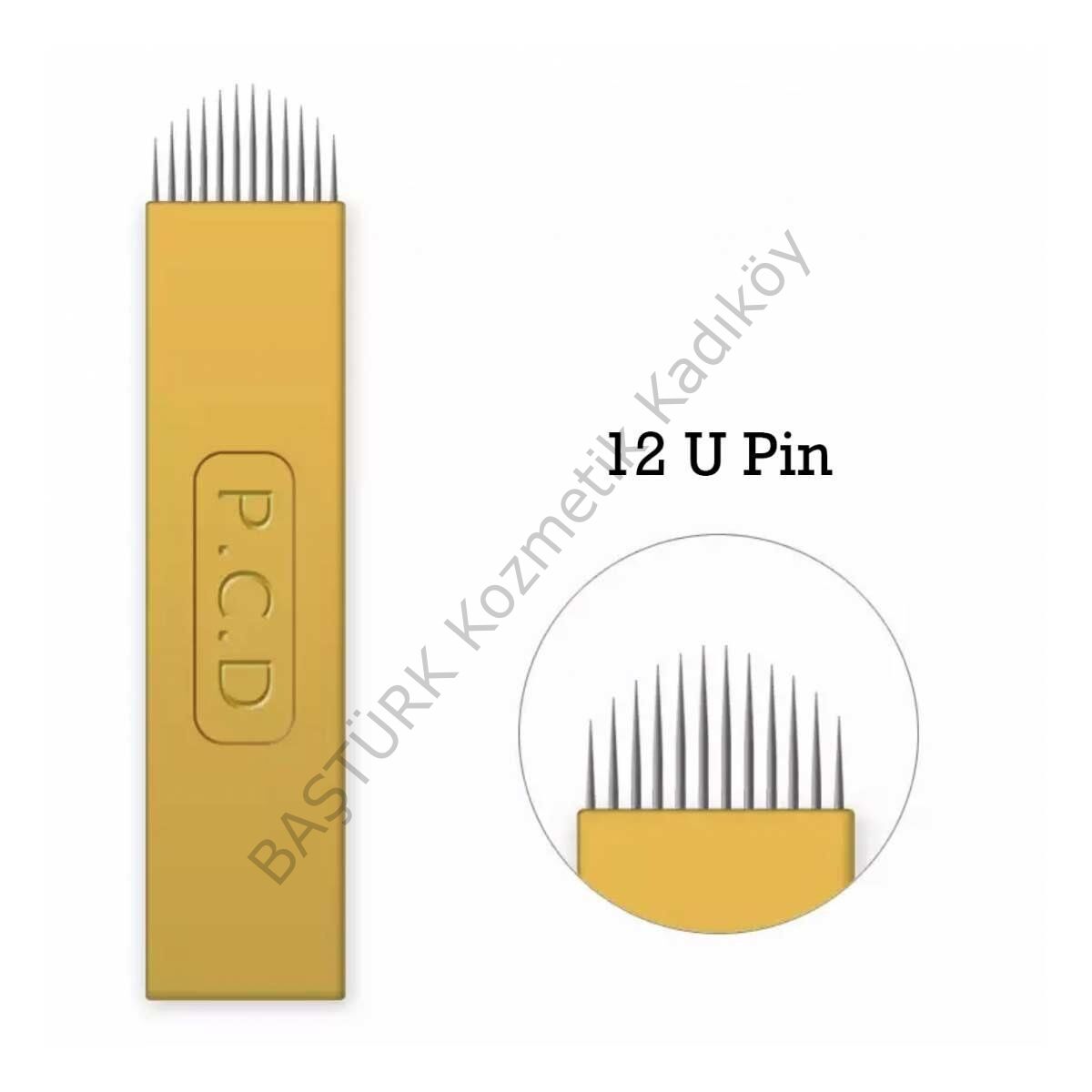 10 Adet Pcd 0.25mm Kalınlık Kalıcı Makyaj Microblading Iğnesi 12U