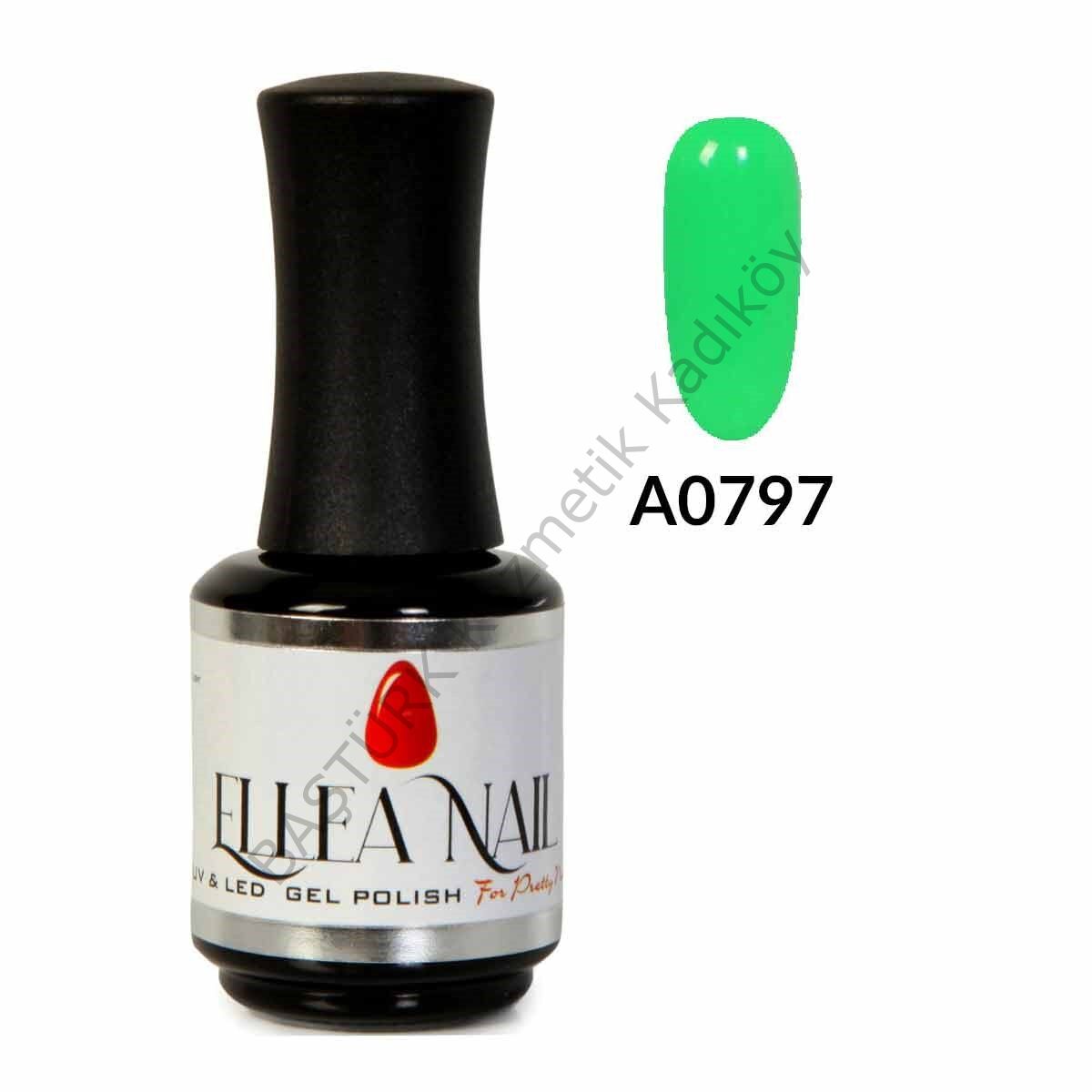 ELLEA NAIL PROFESYONEL KALICI OJE SERİSİ ELEKTRİK YEŞİLİ A0797