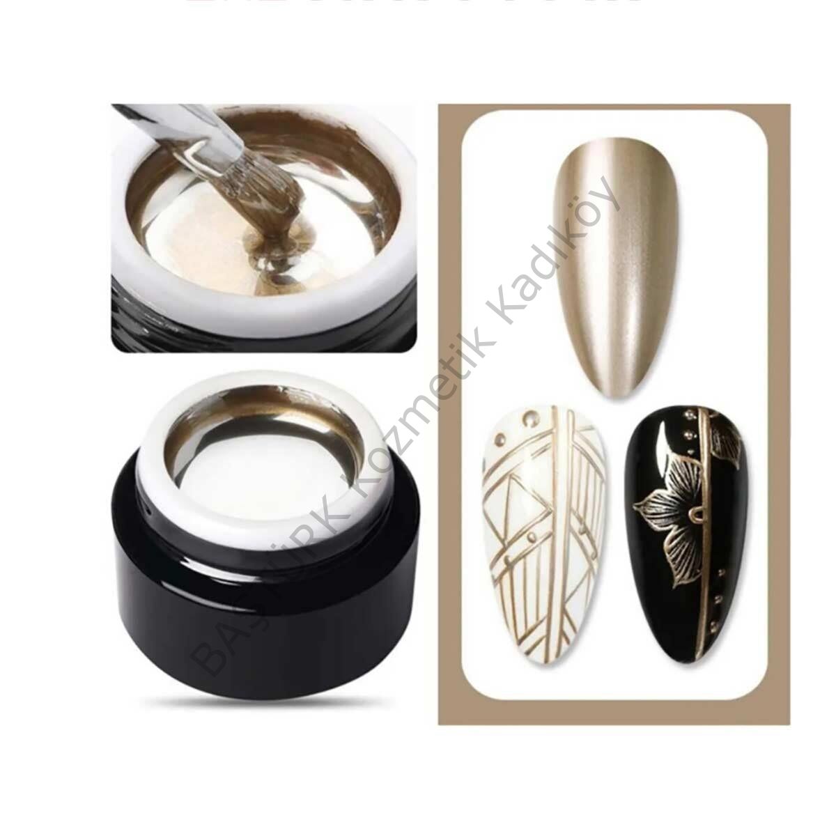 Metalik Altın Çizim Jeli