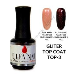 ELLEA NAIL SİMLİ KALICI OJE SERİSİ GLITTER TOP COAT TOP-3