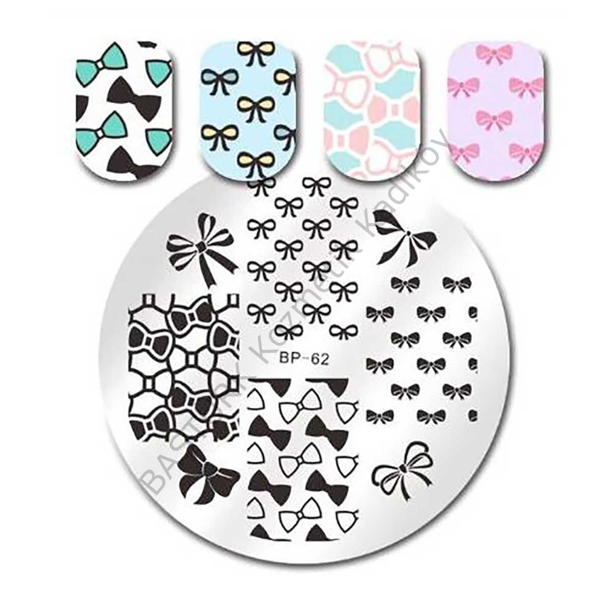 BORN PRETTY STAMPER DESEN PLAKASI X62