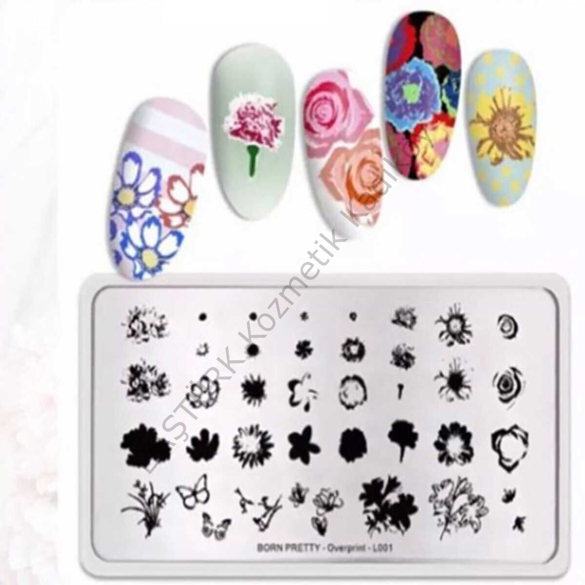 BORN PRETTY PLAKA STAMPER - ÇİÇEK