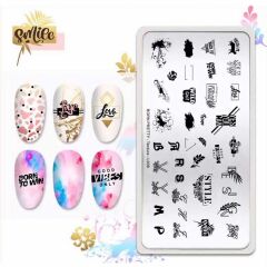 BORN PRETTY STAMPER DESEN PLAKASI TEXTURE L008