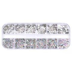 ADANİL SWAROSKİ TIRNAK SÜSLEME TAŞ SETİ - 12'Lİ KUTU