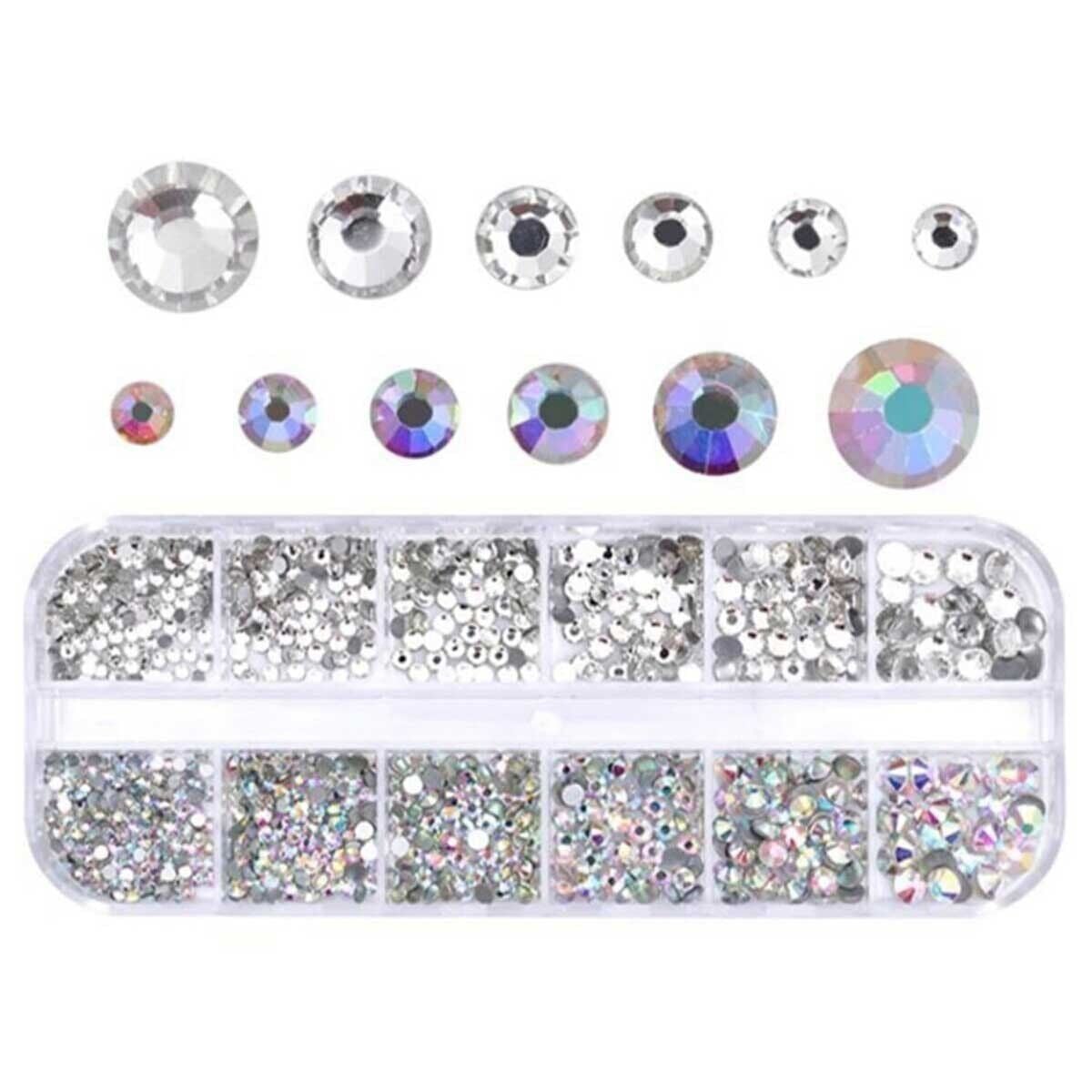 ADANİL SWAROSKİ TIRNAK SÜSLEME TAŞ SETİ - 12'Lİ KUTU